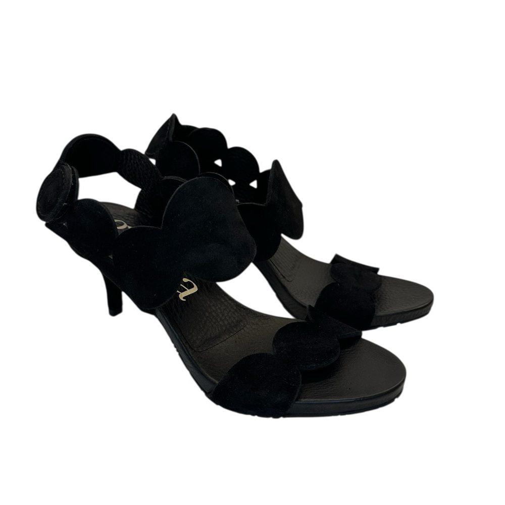 Pedro Garcia Winslet 'DOTTY' Midi Black Suede Sandal  EU37.5/US 7 - Picture 4 of 12